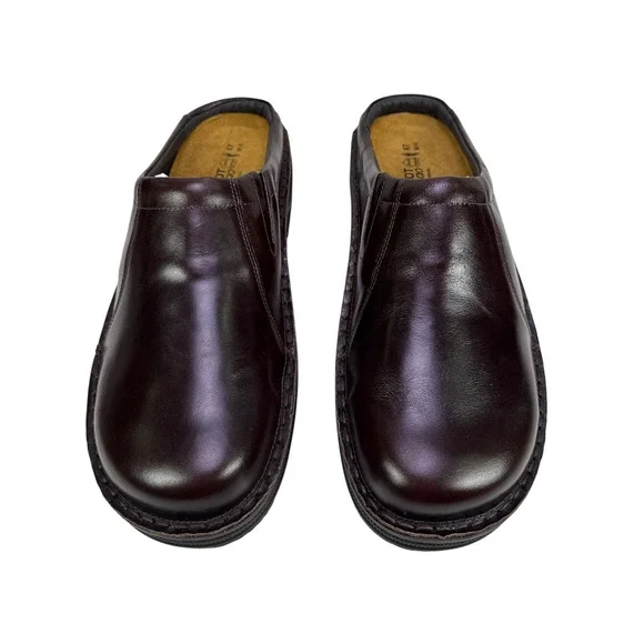 Naot Bjorn Clog Slip On Casual Mens 14 14.5 EU 47 Walnut Leather Cork Footbed